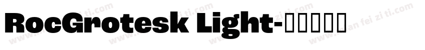 RocGrotesk Light字体转换